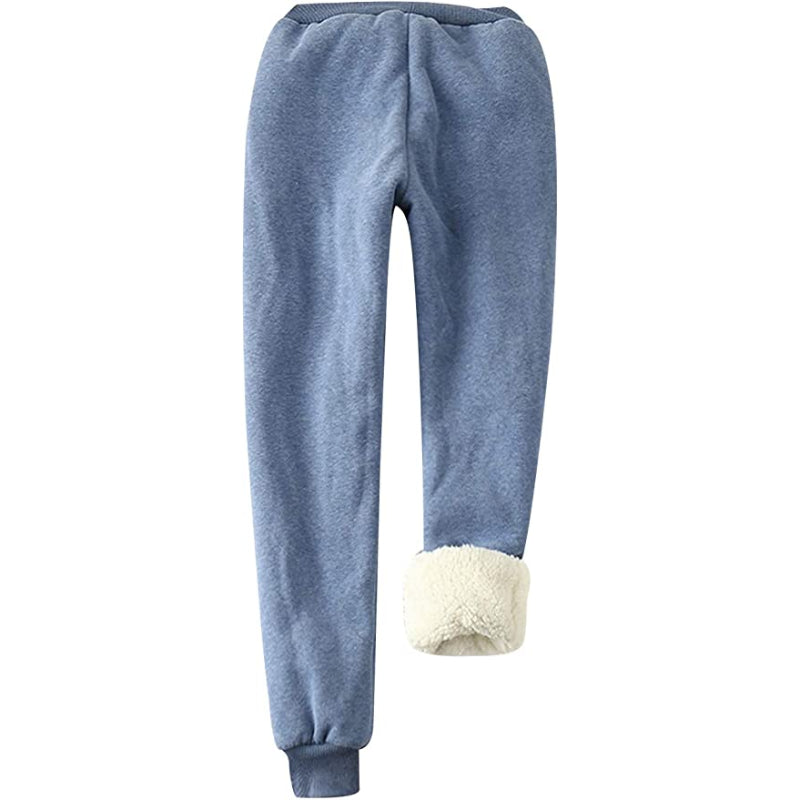 Women's Winter Fleece Sweatpants Running Active Thermal Sherpa Lined Jogger Pants With Candy Colors-Legletic