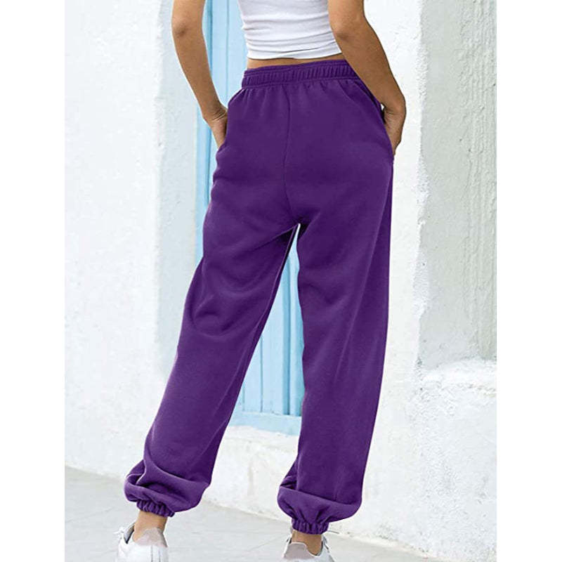 Women High Waisted Sweatpants Joggers Drawstring Athletic Pants With Pockets-Legletic