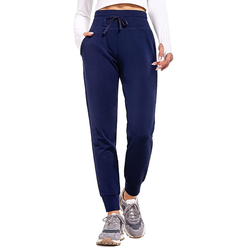 Women's Fleece Lined Pants Water Resistant Thermal Joggers Winter Running Hiking Sweatpants Snow Pants Pockets-Legletic