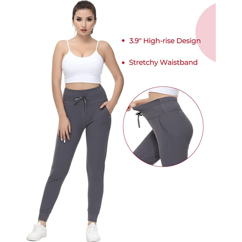 Buttery Soft Sweatpants For Women With 2 Deep Pockets, Tapered Joggers With Drawcord For Athletic Casual Winter-Legletic