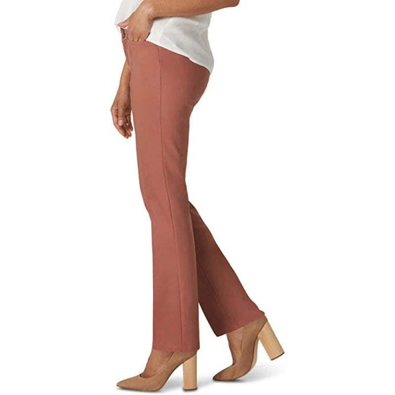Women's Regular Fit Secretly Shapes Straight Leg Pant-Legletic