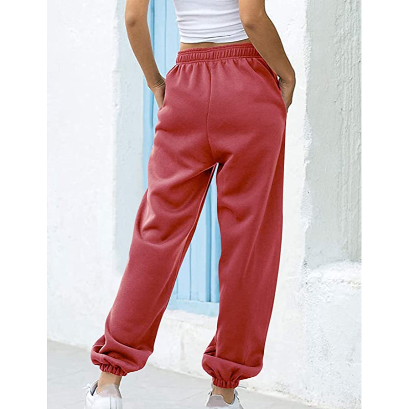 Women High Waisted Sweatpants Joggers Drawstring Athletic Pants With Pockets-Legletic