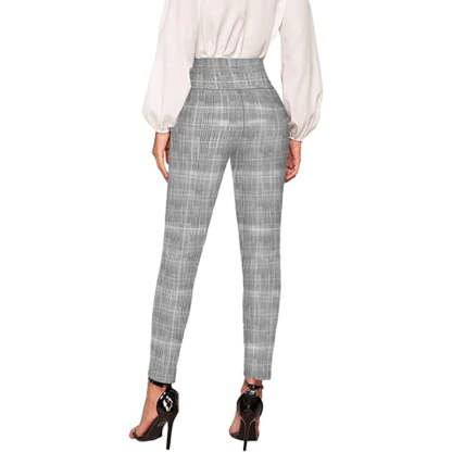 Regular Fit Office Skinny Leggings With Print For Women-Legletic