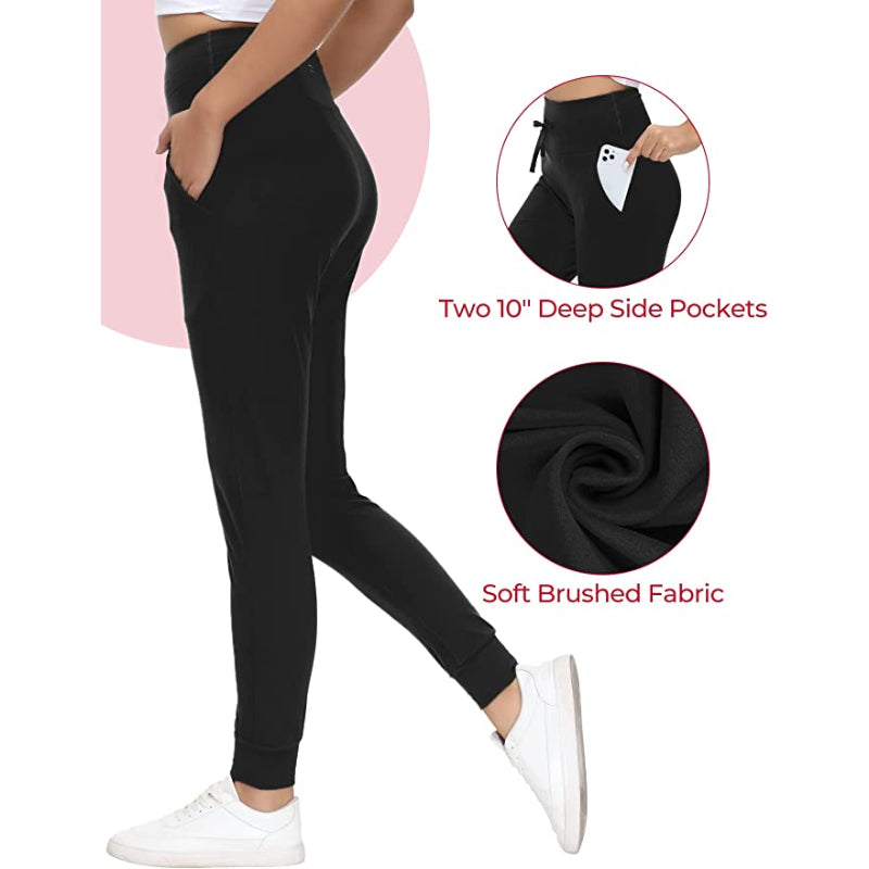 Buttery Soft Sweatpants For Women With 2 Deep Pockets, Tapered Joggers With Drawcord For Athletic Casual Winter-Legletic