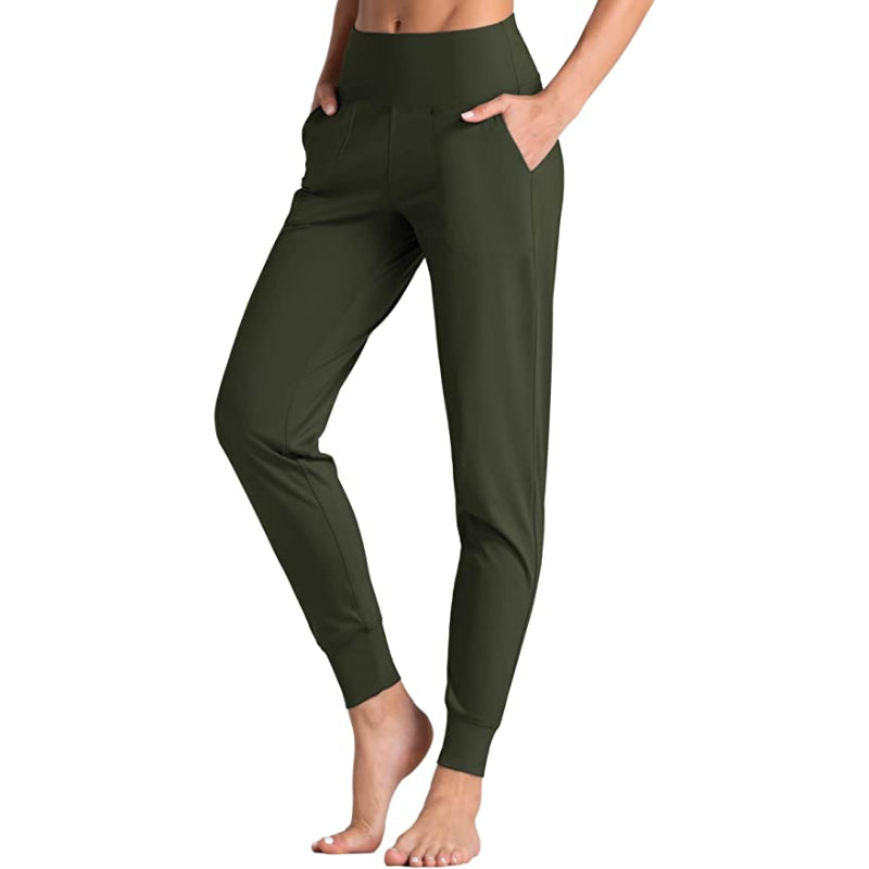 Joggers For Women High Waist Active Sweatpants Lightweight Tapered Lounge Yoga Athletic Pants With Pockets-Legletic