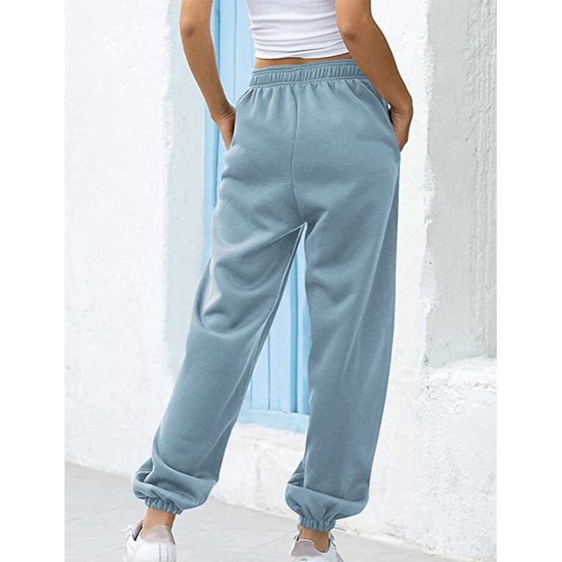 Women High Waisted Sweatpants Joggers Drawstring Athletic Pants With Pockets-Legletic