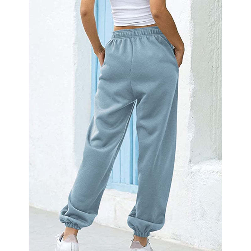 Women High Waisted Sweatpants Joggers Drawstring Athletic Pants With Pockets-Legletic