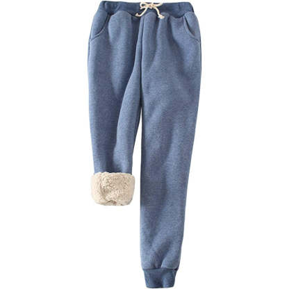 Women's Winter Fleece Sweatpants Running Active Thermal Sherpa Lined Jogger Pants With Candy Colors-Legletic