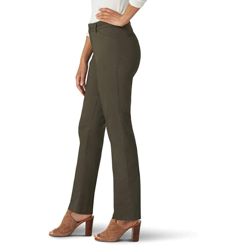 Wrinkle Free Fit Straight Leg Pant For Women-Legletic
