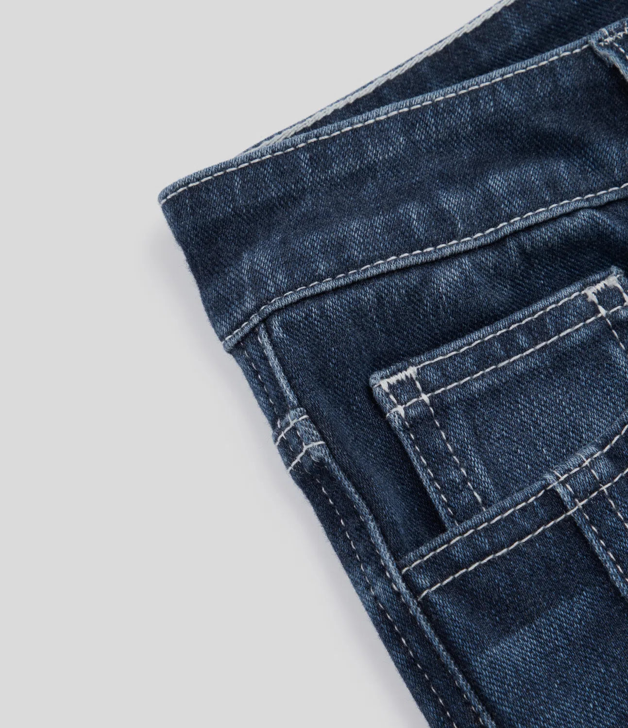 Mid Rise Button Zipper Multiple Pockets Stretchy Knit Casual Skinny Jeans-Legletic