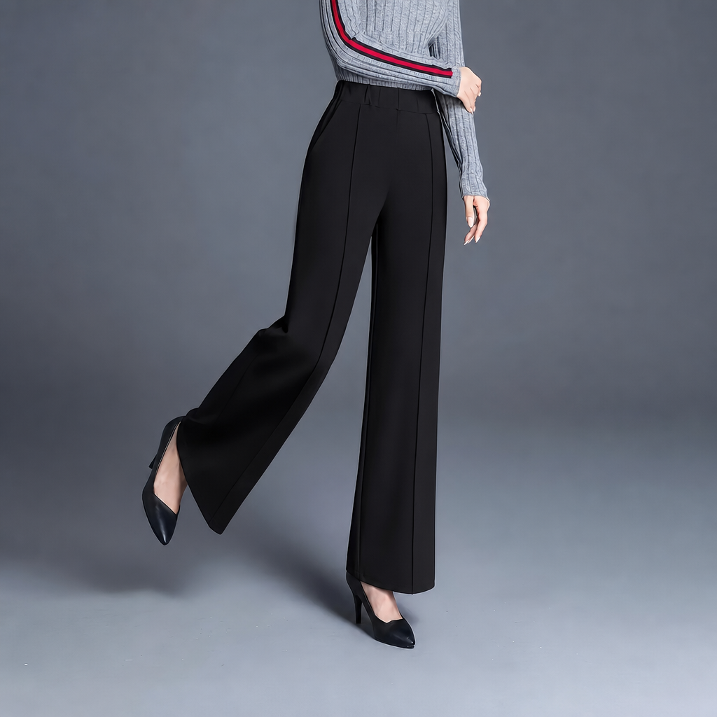 High Slant Pants With Pocket For Women