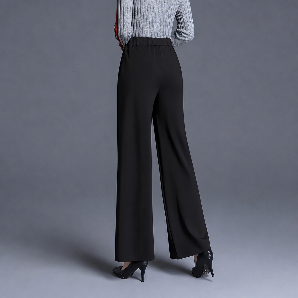 High Slant Pants With Pocket For Women