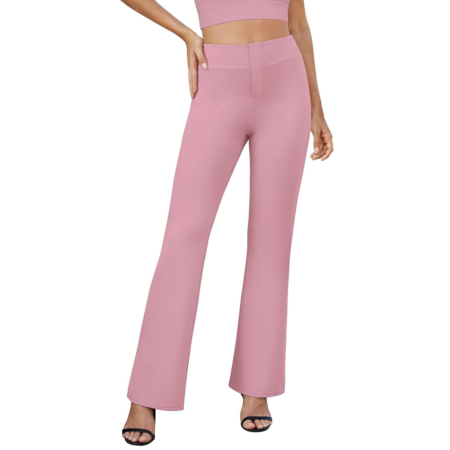 Casual Bootcut Stretchy Pants Dress Gown For Women