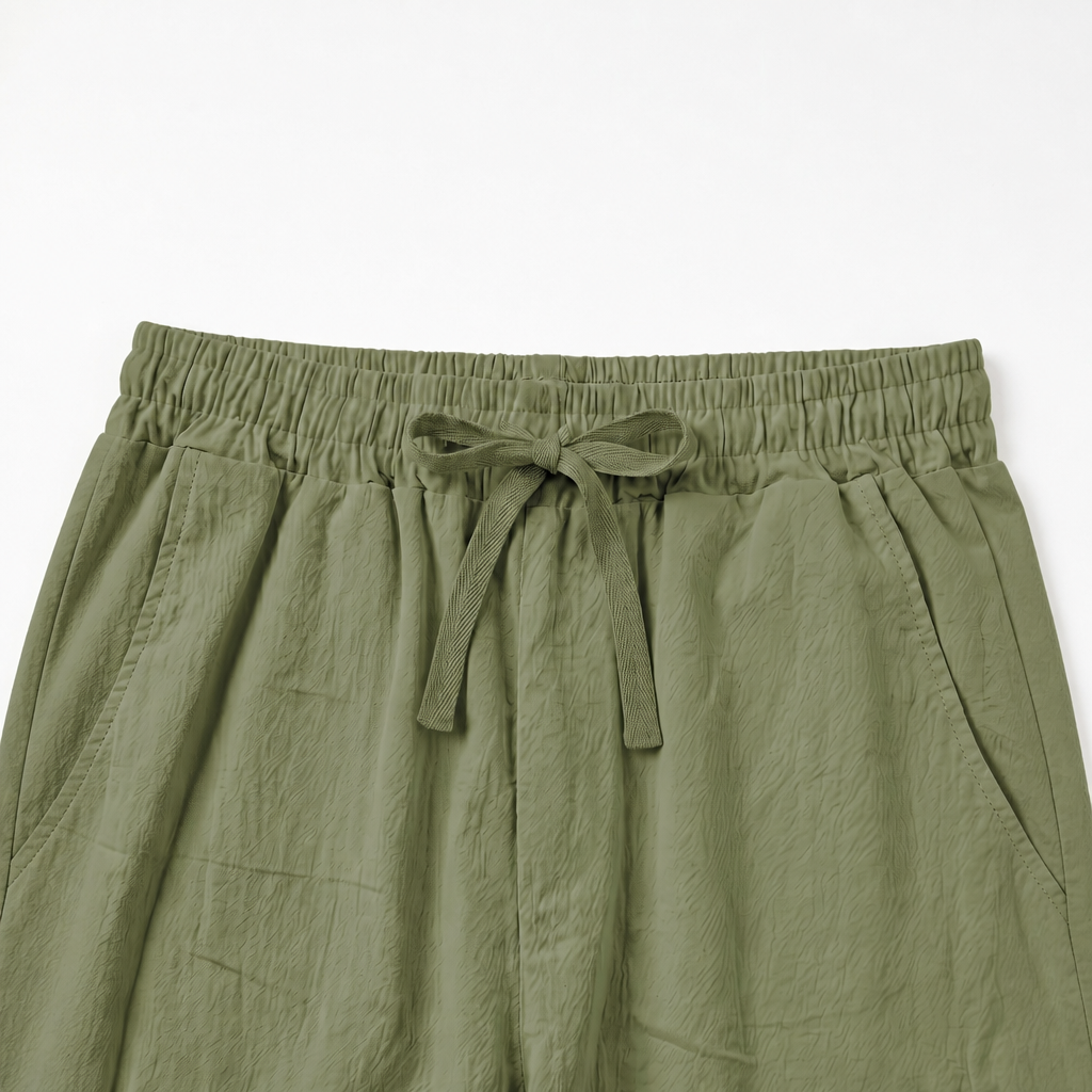 Casual Loose Wide Pants With Drawstring For Men