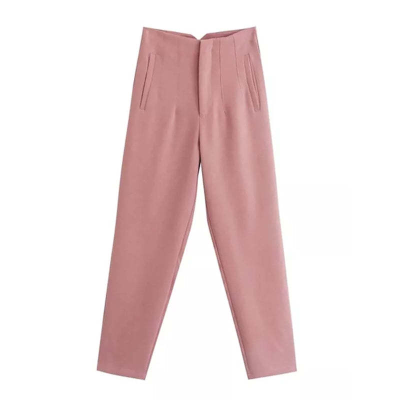 High Waist Office Fashion Wear Pants For Women-Legletic