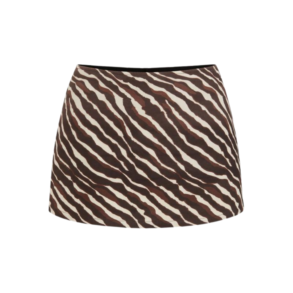 Low Rise Split Mini Skirt For Daily Casual Wear