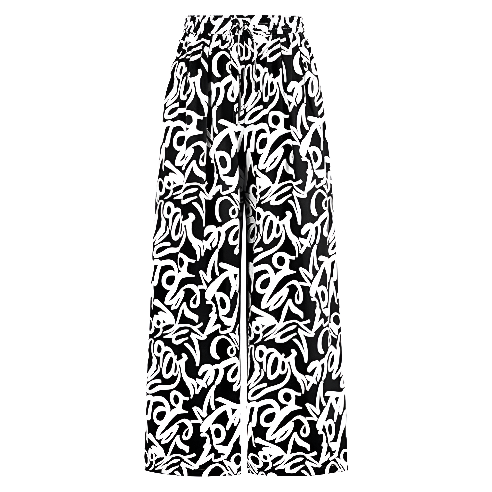 Wide Vertical Patterned Palazzo Pants For Women