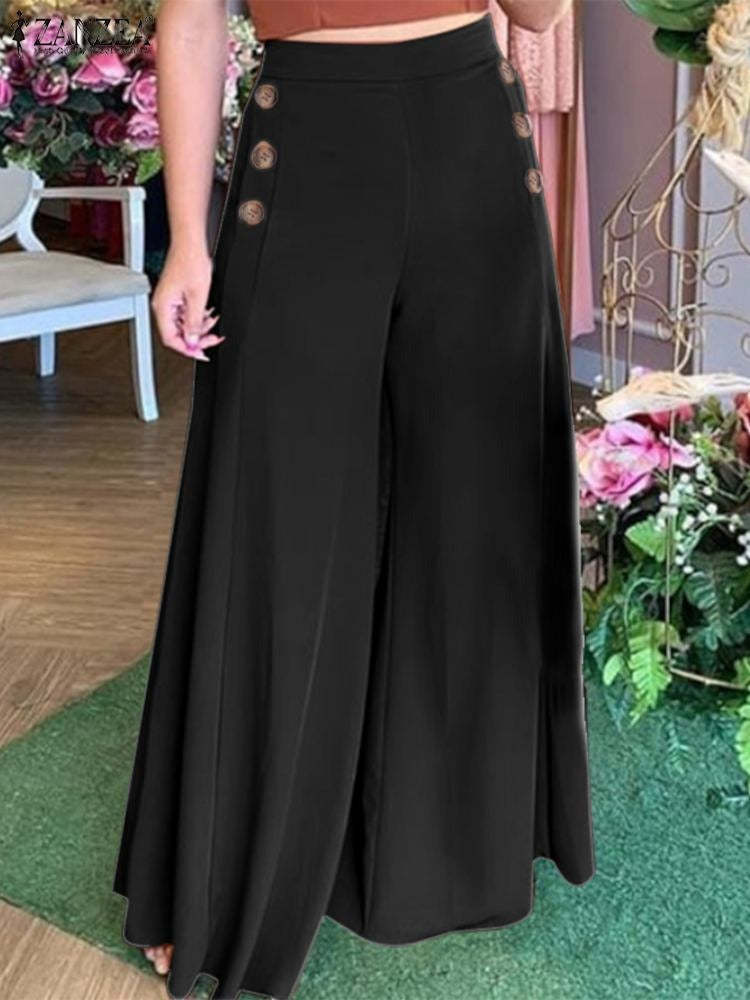 Wide Leg High Waist Pantaloon For Women-Legletic