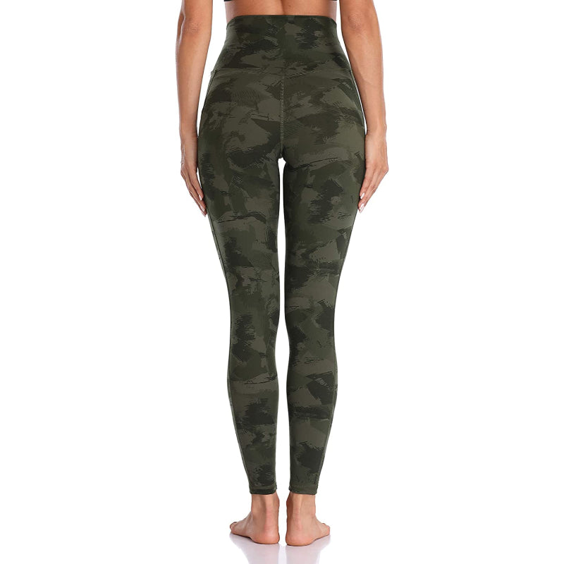 Multicolor Women's High Waisted Yoga Pants Length Leggings With Pockets-Legletic