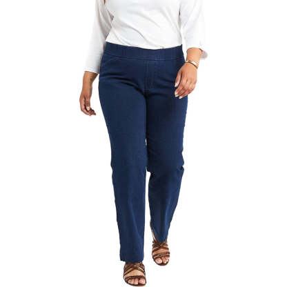 Women's Easy Fit Elastic Waist Pull-On Pant-Legletic