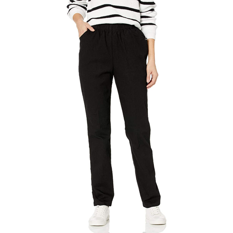 Women Stretch Elastic Waist Pull-On Pant-Legletic