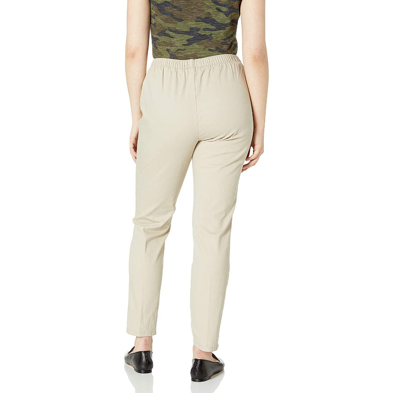 Women Stretch Elastic Waist Pull-On Pant-Legletic