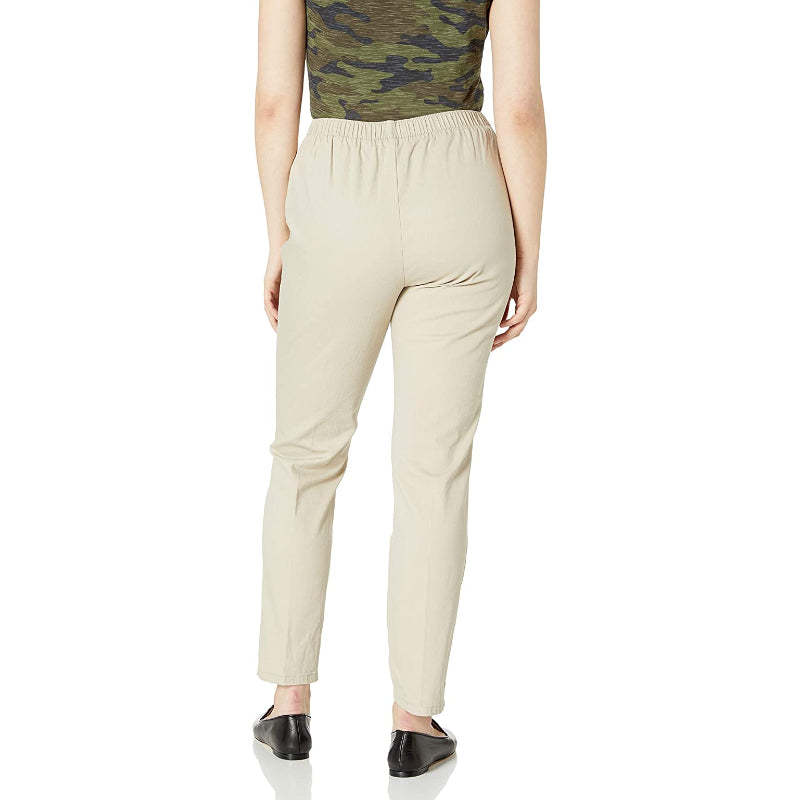 Women Stretch Elastic Waist Pull-On Pant-Legletic