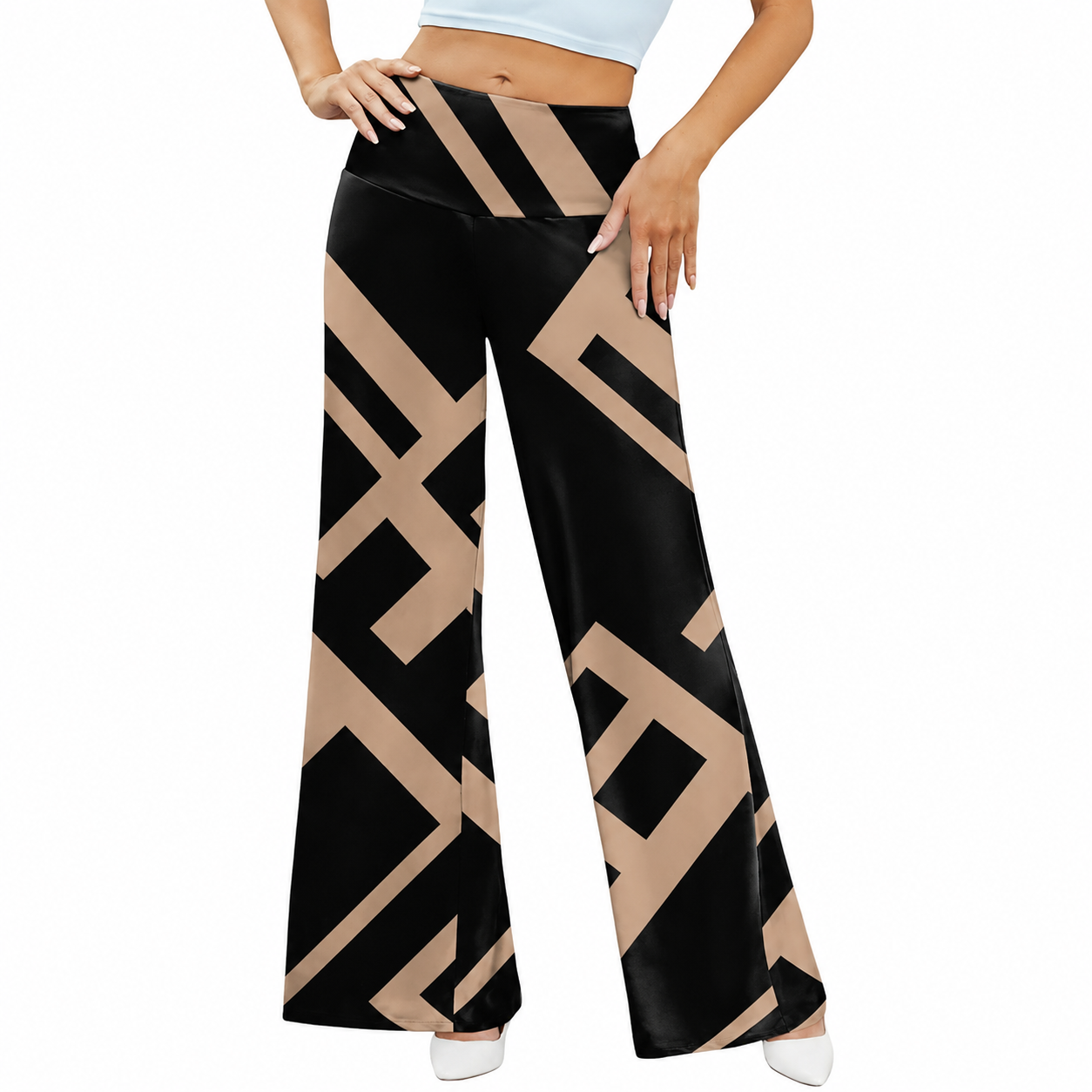 Casual Wide Flowy Loose Fit Pants For Women