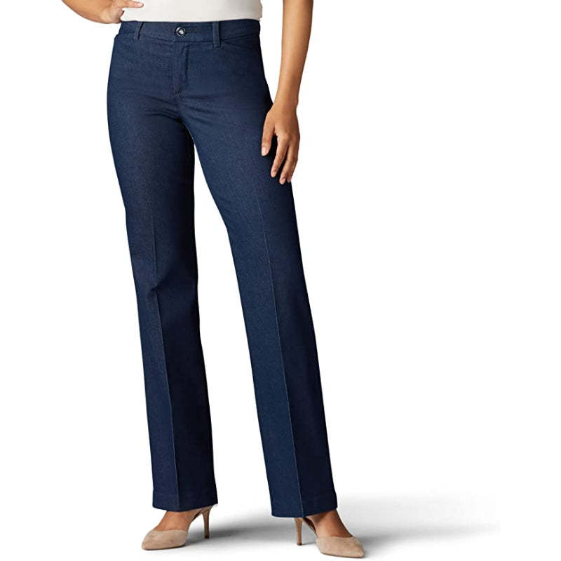 Women Mid Rise Flex Motion Regular Fit Trouser Pant-Legletic