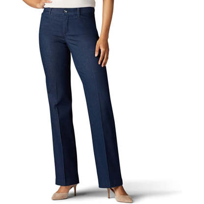 Women Mid Rise Flex Motion Regular Fit Trouser Pant-Legletic