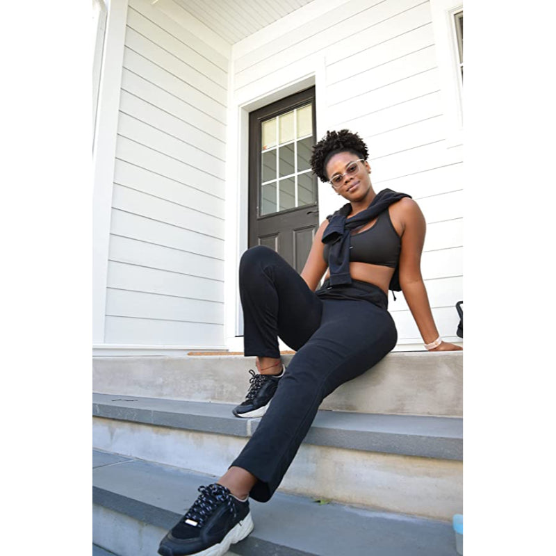 Women's Open Bottom Cotton Sweatpants With Pockets Lounge Jogging Track Pants Athletic Joggers Pants-Legletic