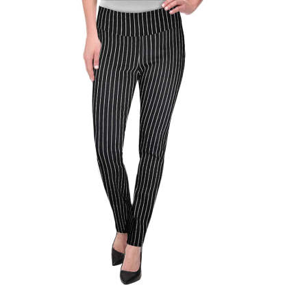Women's Office Dressy Leggings Skinny Trousers With Print-Legletic