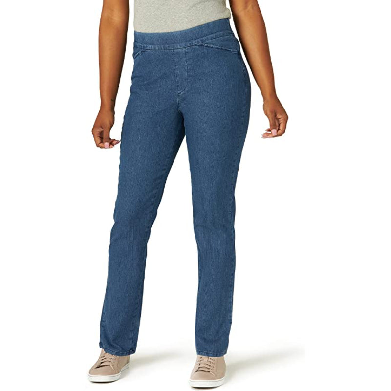 Women's Easy Fit Elastic Waist Pull-On Pant-Legletic