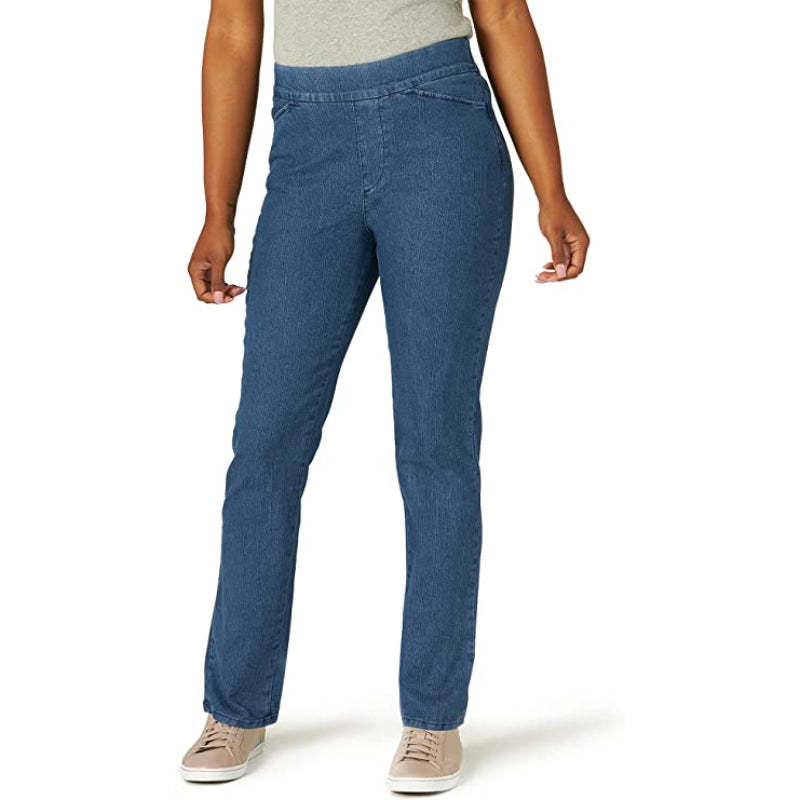Women's Easy Fit Elastic Waist Pull-On Pant-Legletic