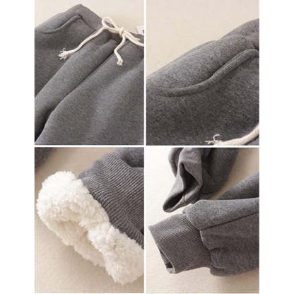 Women's Winter Fleece Sweatpants Running Active Thermal Sherpa Lined Jogger Pants With Candy Colors-Legletic