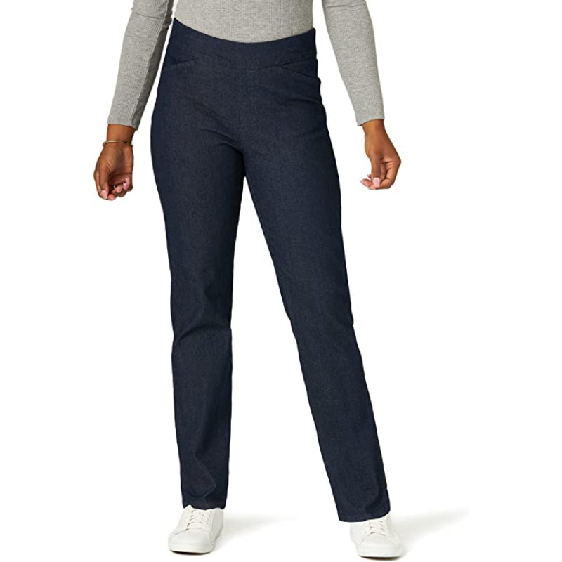 Women's Easy Fit Elastic Waist Pull-On Pant-Legletic