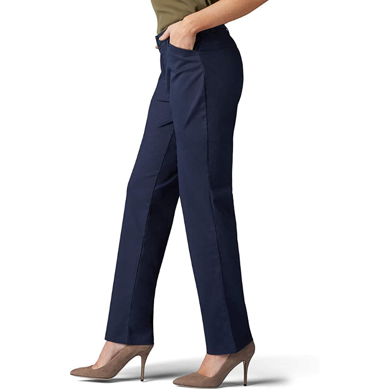 Easy Care Straight Pants For Women-Legletic
