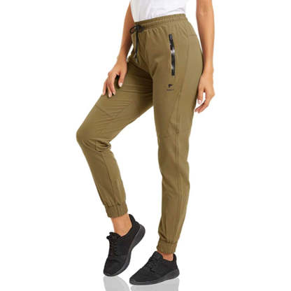 Women's Quick Dry Jogger Hiking Pants With Zipper Pockets Closed Bottom Sweatpants For Workout, Gym, Running-Legletic