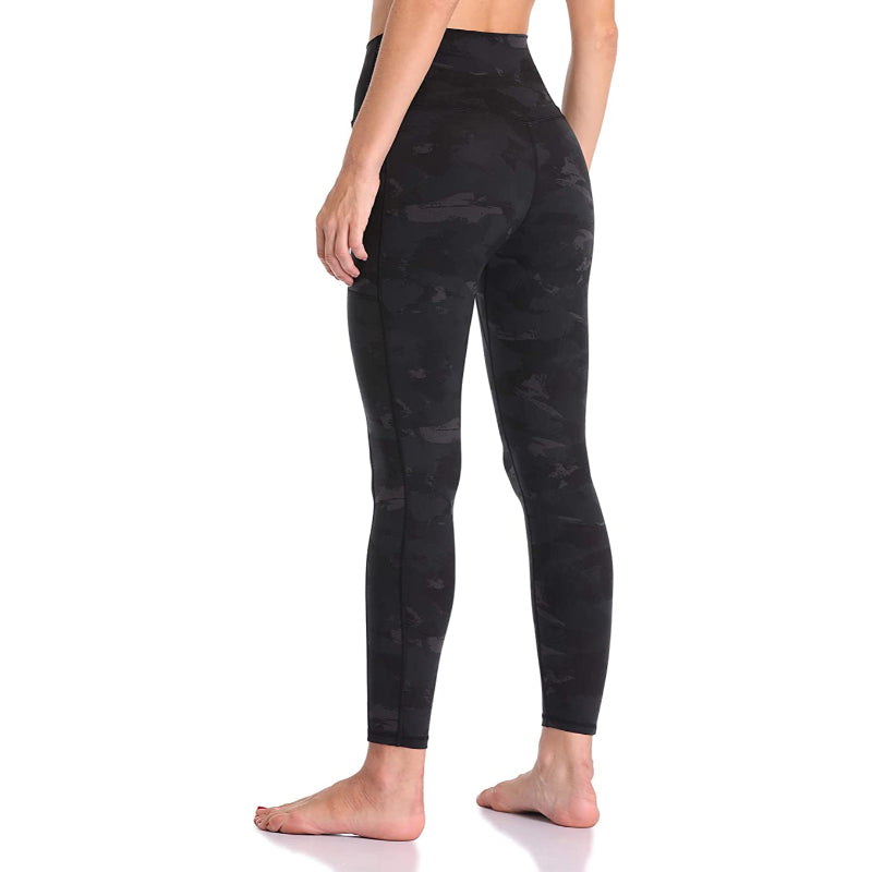 Stylish Print Women's High Waisted Yoga Pants Length Leggings With Pockets-Legletic