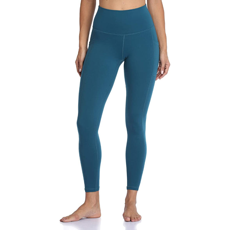 Multicolor Women's High Waisted Yoga Pants Length Leggings With Pockets-Legletic