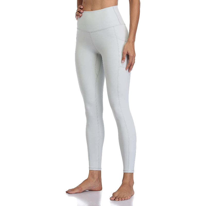 Multicolor Women's High Waisted Yoga Pants Length Leggings With Pockets-Legletic