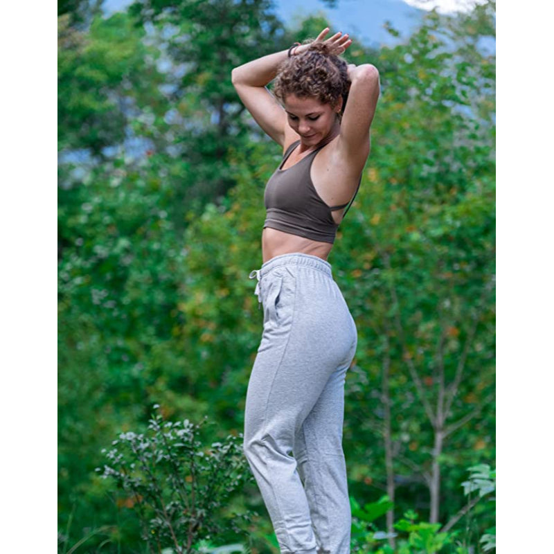 Women's Open Bottom Cotton Sweatpants With Pockets Lounge Jogging Track Pants Athletic Joggers Pants-Legletic
