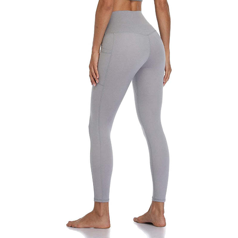 Multicolor Women's High Waisted Yoga Pants Length Leggings With Pockets-Legletic