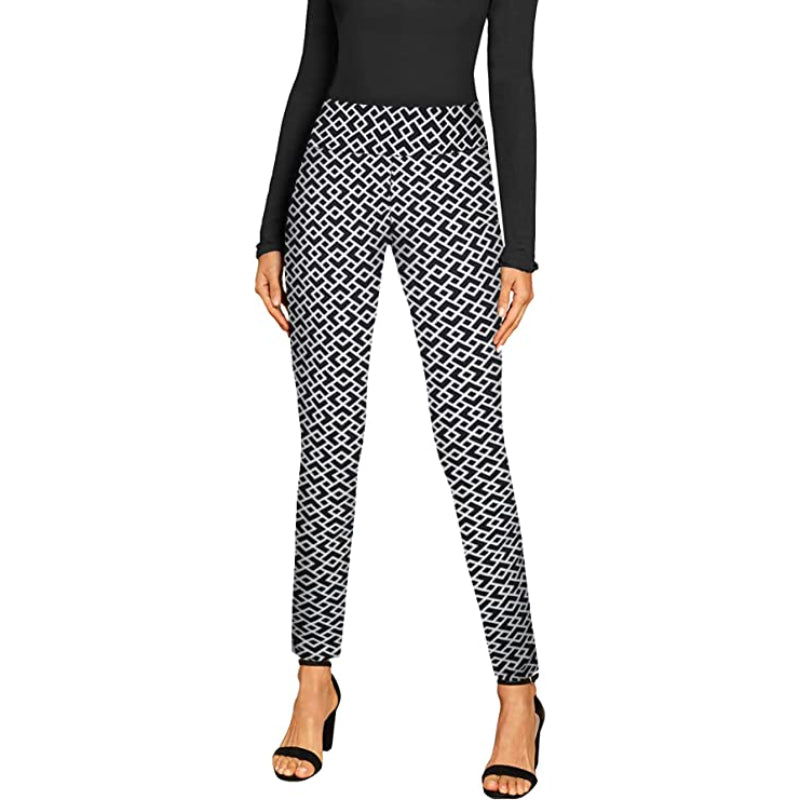 Regular Fit Skinny Leggings With Print For Women-Legletic