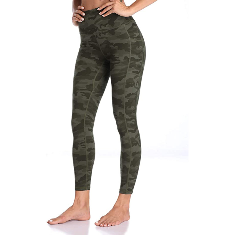 Multicolor Women's High Waisted Yoga Pants Length Leggings With Pockets-Legletic