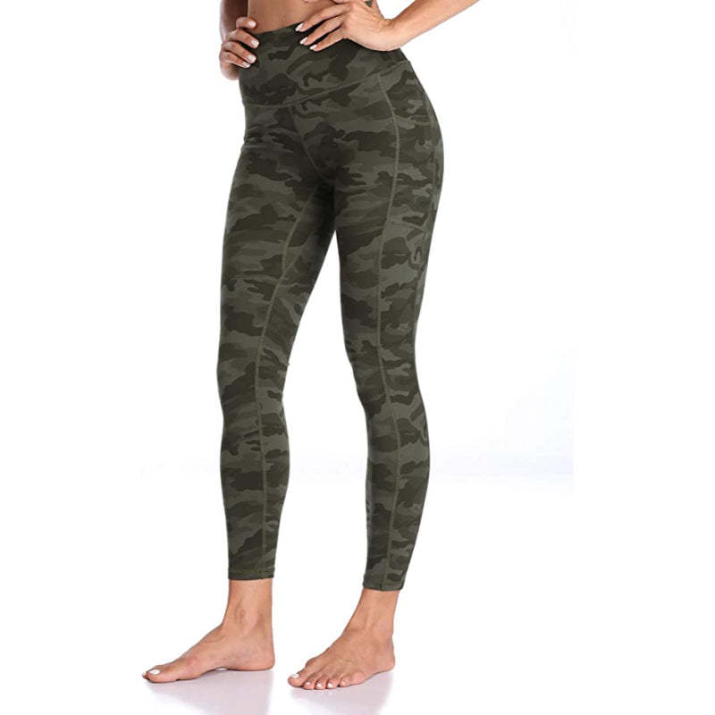 Multicolor Women's High Waisted Yoga Pants Length Leggings With Pockets-Legletic