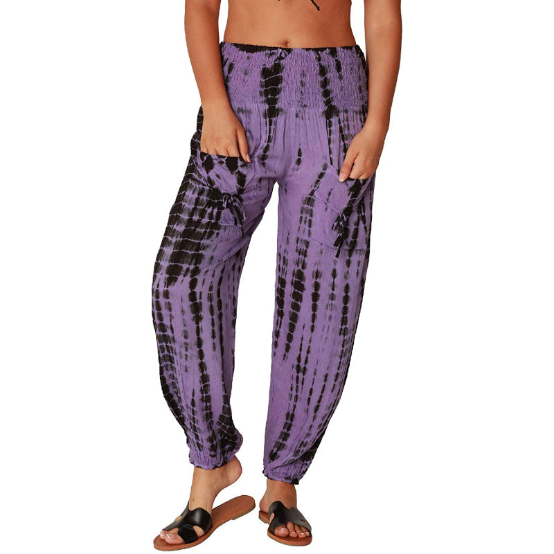 Harem Pants Hippie Bohemian Casual Gypsy Print Yoga Baggy Boho-Legletic