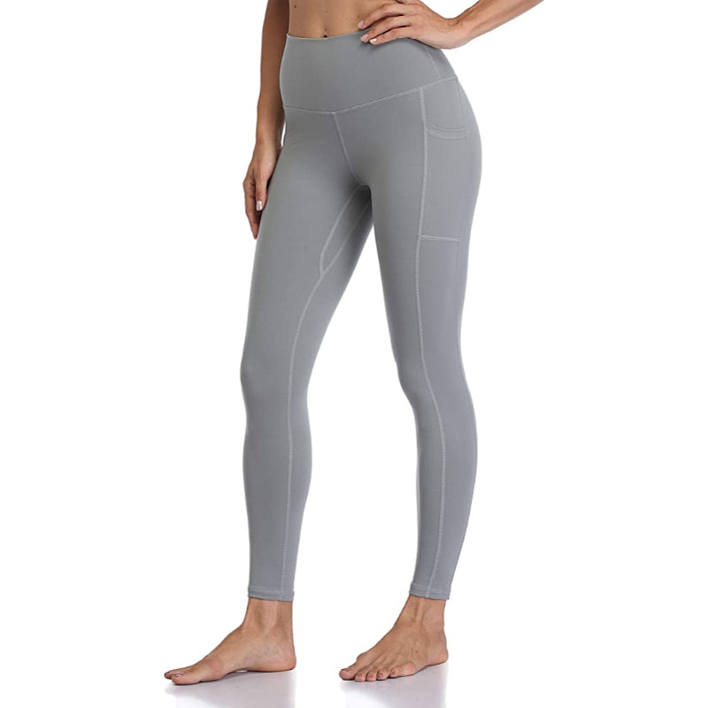 Stylish Print Women's High Waisted Yoga Pants Length Leggings With Pockets-Legletic