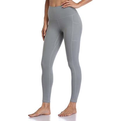 Stylish Print Women's High Waisted Yoga Pants Length Leggings With Pockets-Legletic