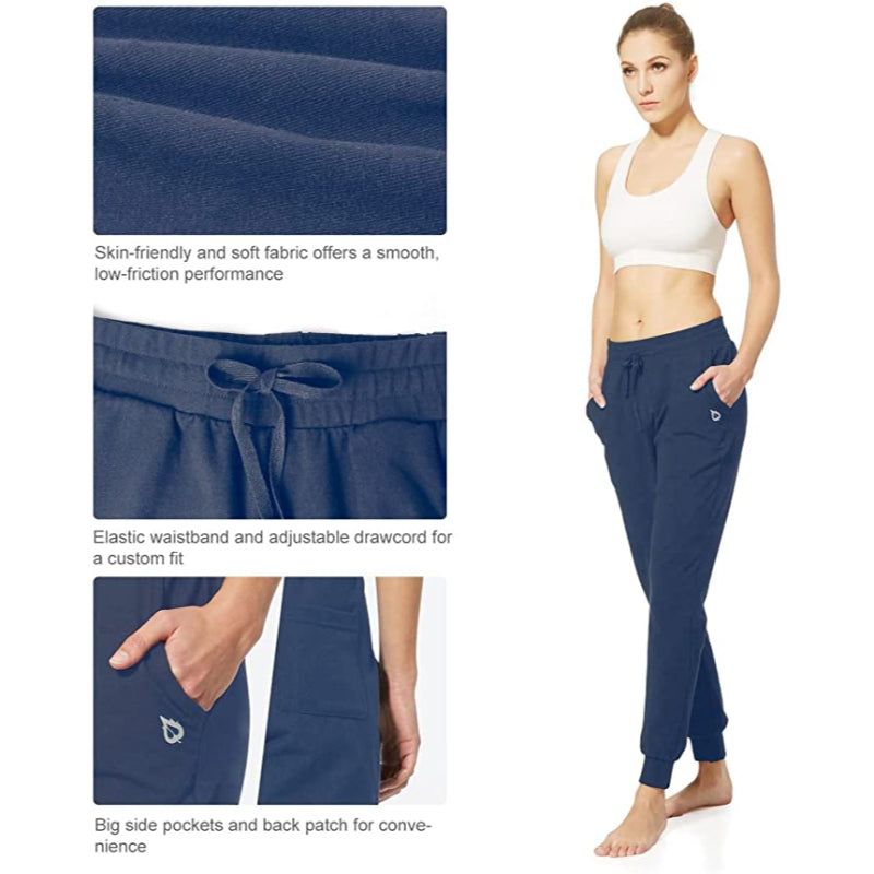 Jogging Pants For Women Cotton Sweatpants Track Sport Pants Sweat Athletic Casual Hiking Pockets-Legletic